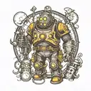 bioshock big daddy tattoo design idea