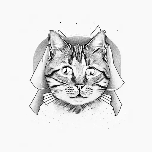 A vibrant illustration of the phrase 'Let's Go 4' with a cat and an iPhone tattoo design idea