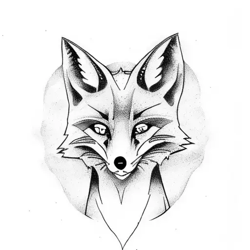 A Lord of the Rings inspired tattoo featuring a fox in front of the Shire tattoo design idea