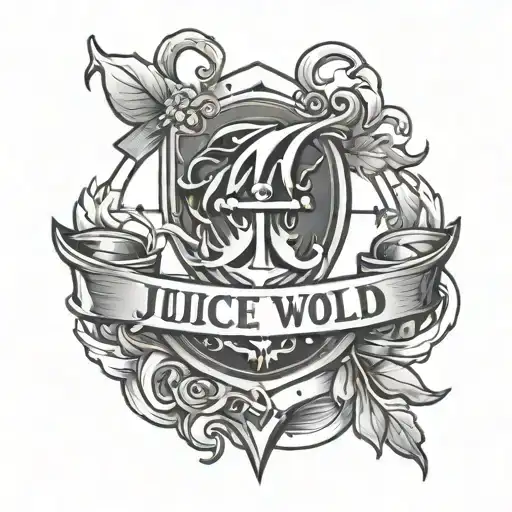 anchor 999 Juice Wrld tattoo design idea