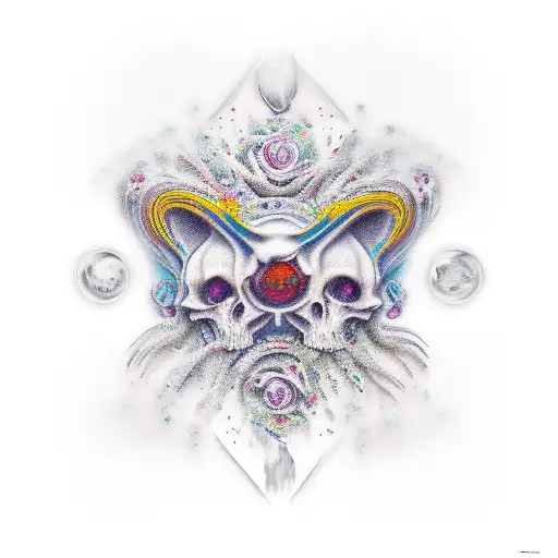 A Spren of emotion, like a Joyspren or Sorrowspren, in a vibrant and dynamic design tattoo design idea