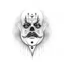 kill clown tattoo design idea