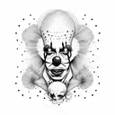 kill clown tattoo design idea