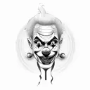 kill clown tattoo design idea
