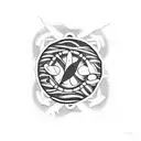 Nirvana with pills tattoo design idea