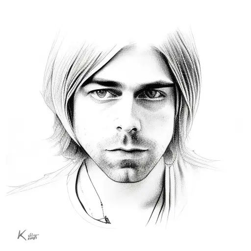 kurt cobain tattoo design idea