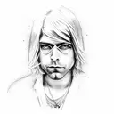 kurt cobain tattoo design idea