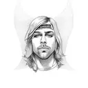 kurt cobain tattoo design idea