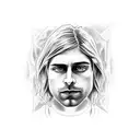 kurt cobain tattoo design idea
