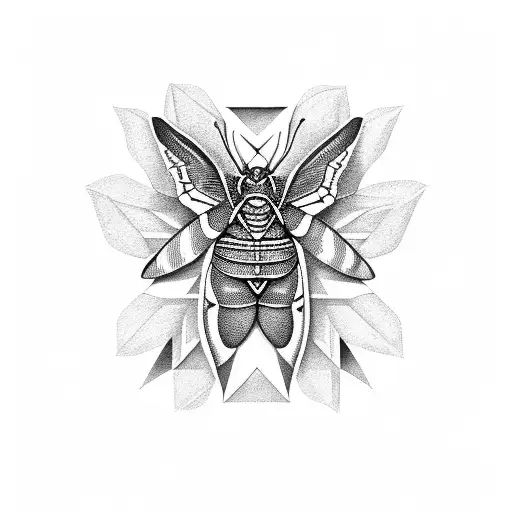 death sphinx moth tattoo design idea