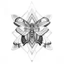 death sphinx moth tattoo design idea