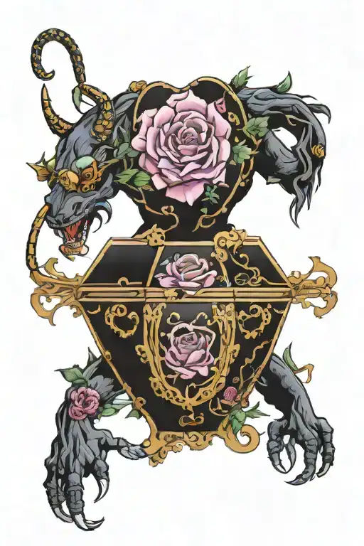 Nikko casket tattoo design idea