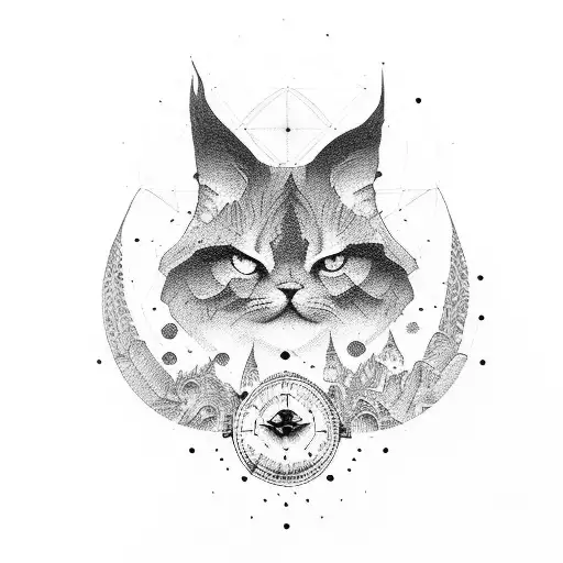 coordinates tattoo design idea