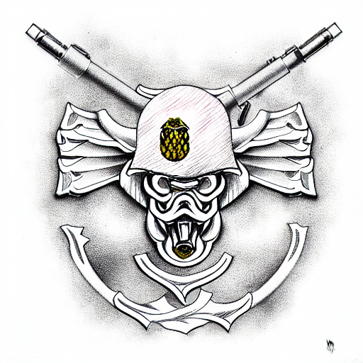 marine corps, electrical engineering, hunting, guns tattoo design idea