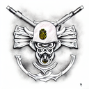 marine corps, electrical engineering, hunting, guns tattoo design idea
