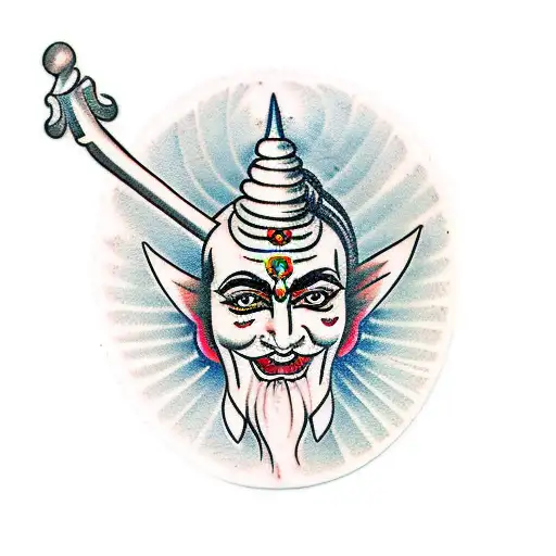 mahadev  tattoo design idea