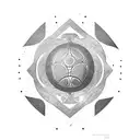 Combine the symbols of handball and Naruto in a dynamic and energetic design. tattoo design idea