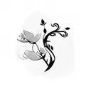 Cherry Blossom tattoo design idea