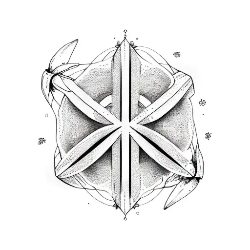 peace sign and Lily tattoo design idea