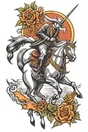 headless horseman tattoo design idea