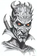 darth maul grim reaper tattoo design idea