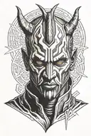 darth maul tattoo design idea