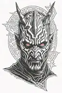 darth maul tattoo design idea