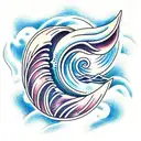 Ocean Wave tattoo design idea