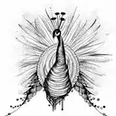Peacock tattoo design idea