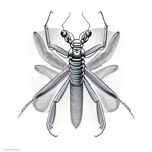 Praying Mantis tattoo design idea