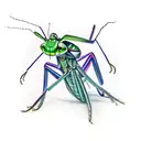 Praying Mantis tattoo design idea