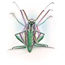 Praying Mantis tattoo design idea
