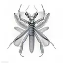 Praying Mantis tattoo design idea