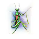 Praying Mantis tattoo design idea