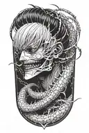 ken kaneki centipede tattoo design idea