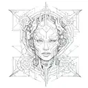 Cybersigilism tattoo design idea