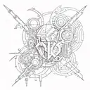 Cybersigilism tattoo design idea