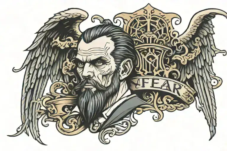 No Fear God Father  tattoo design idea