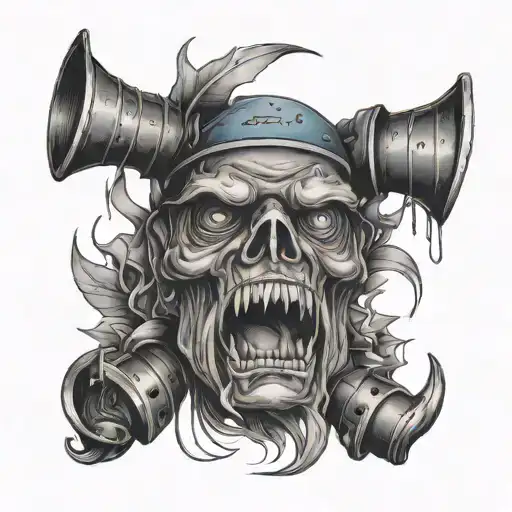 A tattoo design representing the hard work and dedication of a blue collar parent for their daughter in a dotwork style tattoo design idea