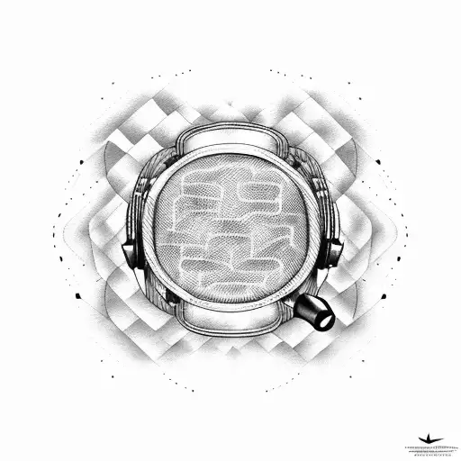 microphone and nike tattoo design idea