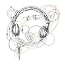 music techno rave  tattoo design idea