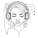 music techno rave  tattoo design idea