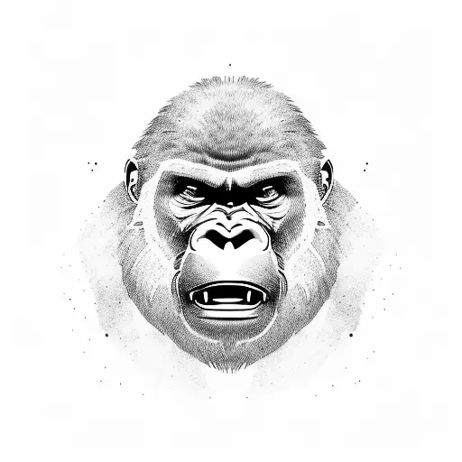 crossfit gorilla tattoo design idea