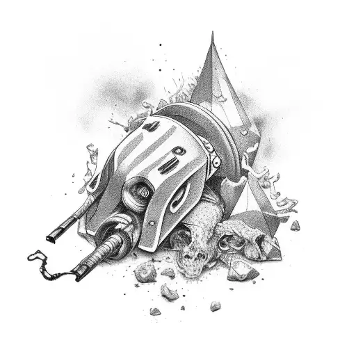 rock and roll tattoo design idea