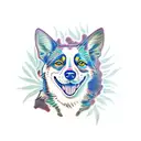 Australian cattle dog tattoo design idea