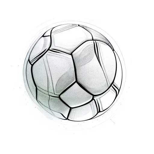 A sketch of Sara Doorsoun dribbling a soccer ball tattoo design idea