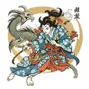 tomoe gozen tattoo design idea
