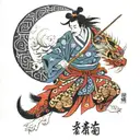 tomoe gozen tattoo design idea