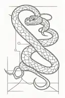 rattlesnake and diploma   tattoo design idea
