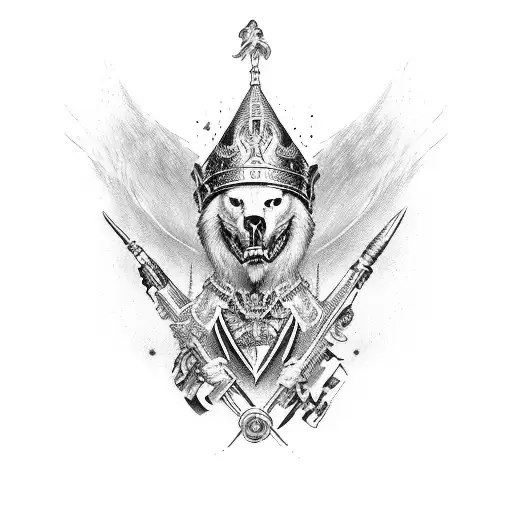 Ace of spade and king of harts tattoo design idea